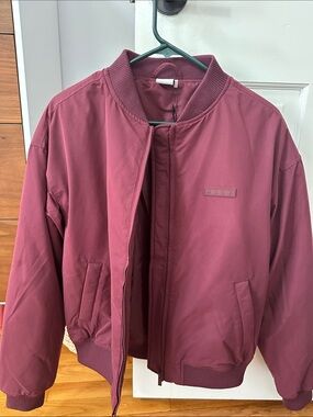 Muscle Republic Bomber Jacket - Maroon